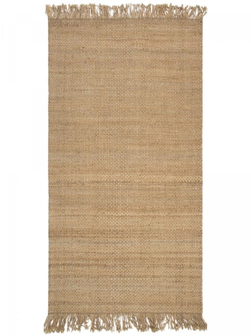 Tapis jute fait main motif uni KIRLOUNE - Kiabi