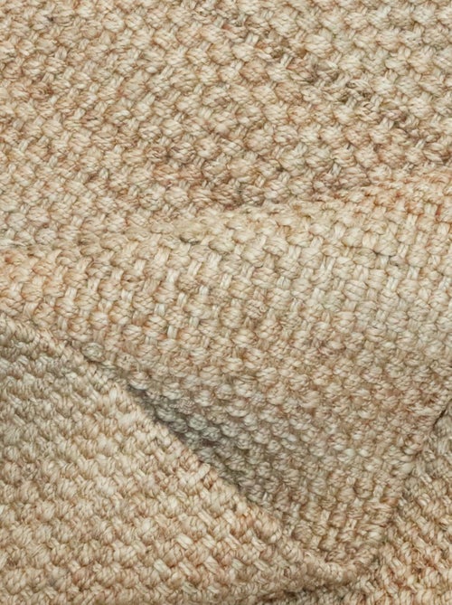 Tapis jute fait main motif uni KIRLOUNE - Kiabi