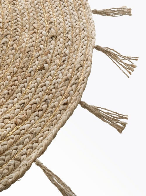 Tapis jute lurex Cosy 80 cm - Kiabi