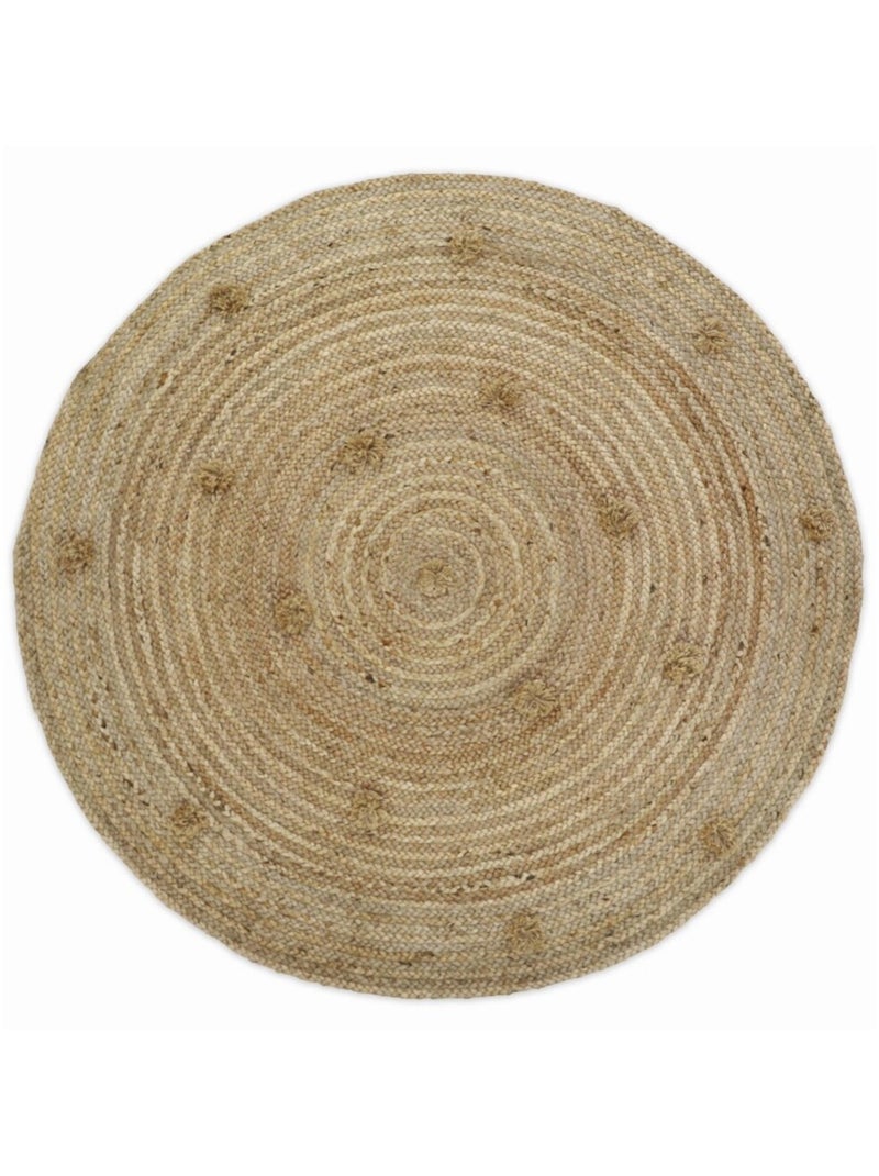 Tapis Jute Siska en jute Beige gris - Kiabi