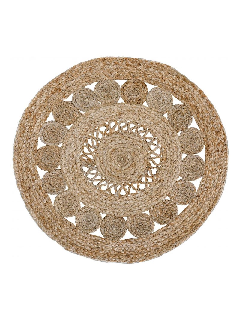 Tapis jute tissé JUTE RUG Multicolore - Kiabi