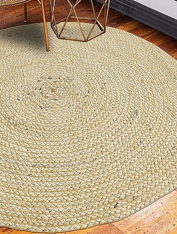 Tapis jute tissé motif uni AGO