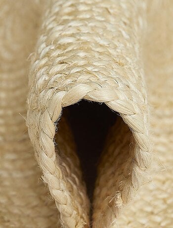 Tapis jute tissé motif uni AGO