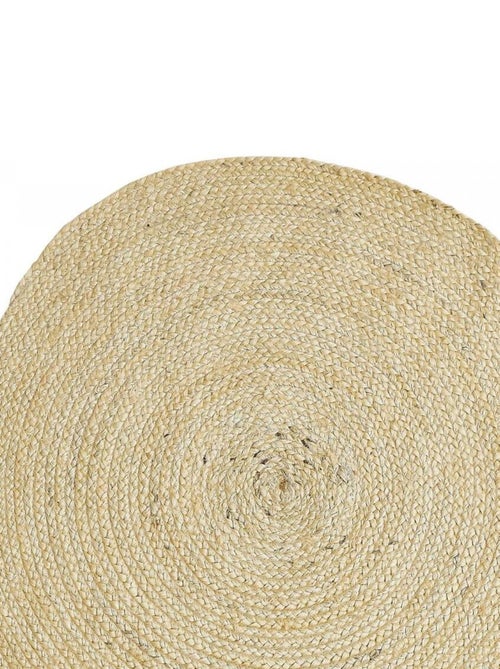 Tapis jute tissé motif uni AGO - Kiabi