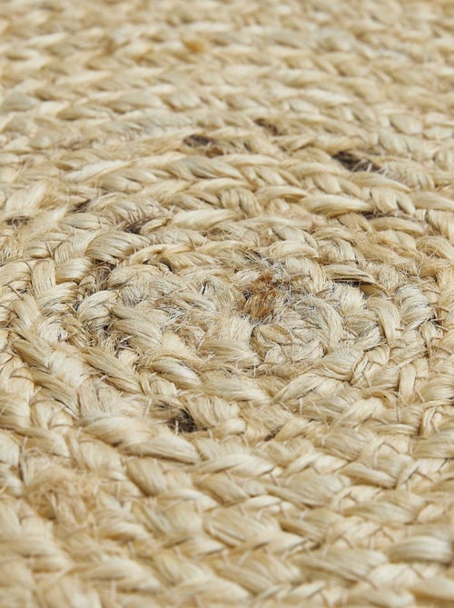 Tapis jute tissé motif uni AGO - Kiabi