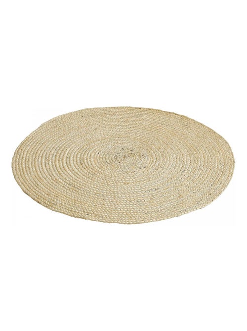 Tapis jute tissé motif uni AGO - Kiabi