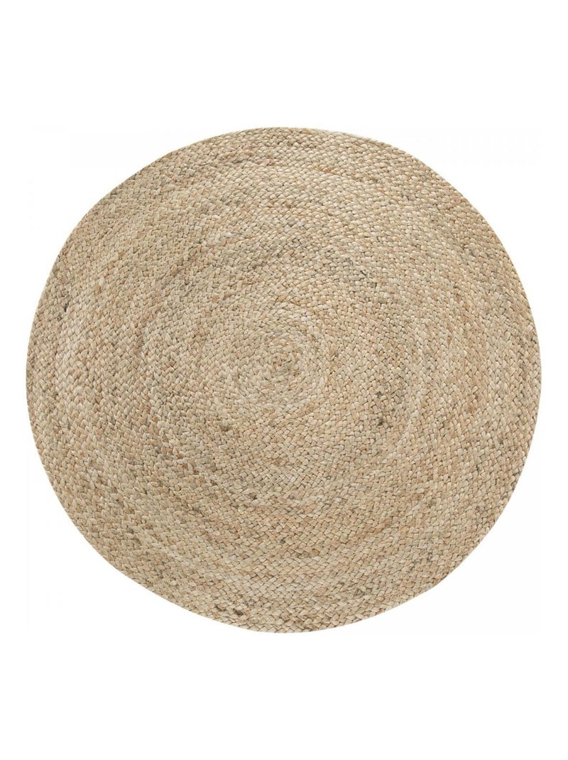 Tapis jute tissé motif uni MENDE Doré/or - Kiabi