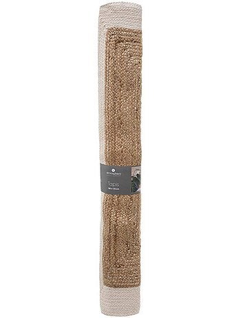 Tapis "Kahi" en jute bord blanc 120x170cm