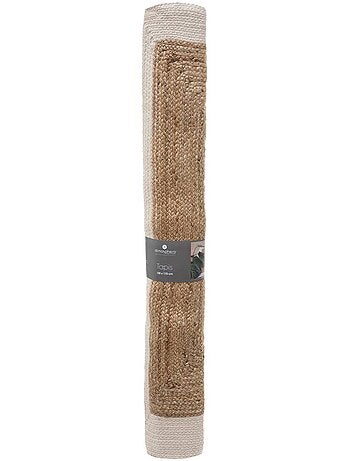 Tapis "Kahi" en jute bord blanc 120x170cm
