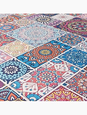 Tapis kilim à motif géométrique authentique, lyn11 boheme