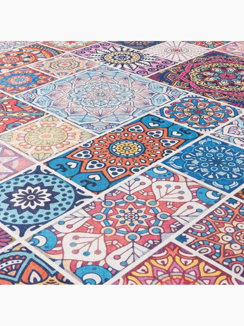 Tapis kilim à motif géométrique authentique, lyn11 boheme - Kiabi