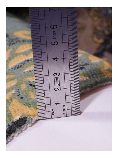 Tapis kilim fait à la main en coton BLUE FLOREA - Kiabi