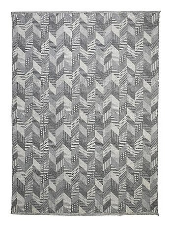 Tapis kilim fait à la main en coton motif géométrique