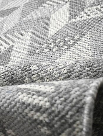 Tapis kilim fait à la main en coton motif géométrique