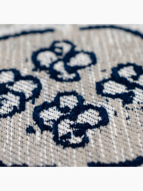 Tapis kilim fait à la main en coton motif géométrique - Kiabi