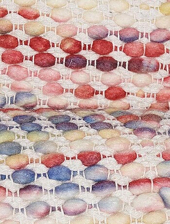 Tapis kilim fait à la main en laine motif ethnique