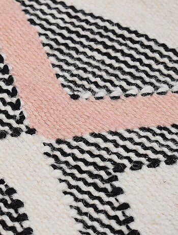 Tapis kilim fait à la main en laine motif géométrique
