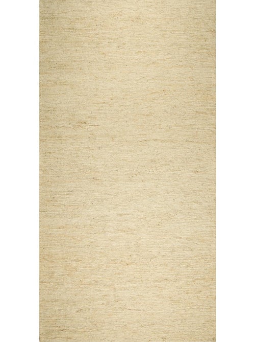 Tapis kilim fait main en chanvre motif uni LOOK 601 - Kiabi