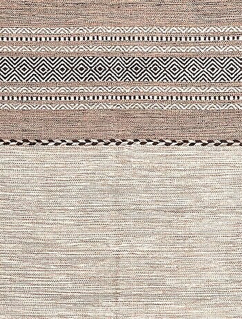Tapis kilim fait main en coton motif ethnique LYN46 TIVE