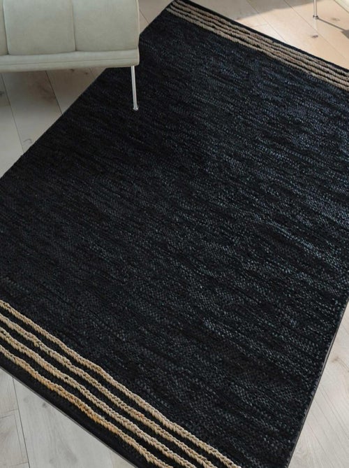 Tapis kilim fait main en cuir motif simple CUIRLINE - Kiabi