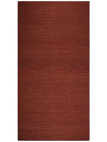 Tapis kilim fait main en laine motif faux uni