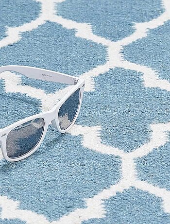 Tapis kilim fait main en laine motif scandinave