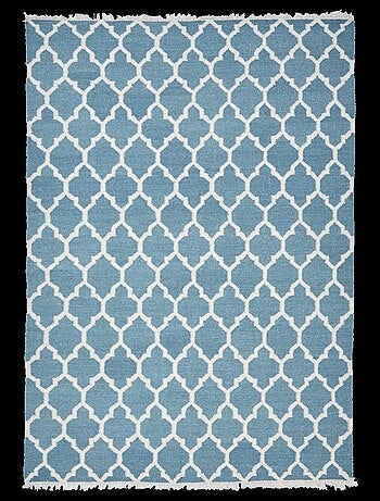 Tapis kilim fait main en laine motif scandinave