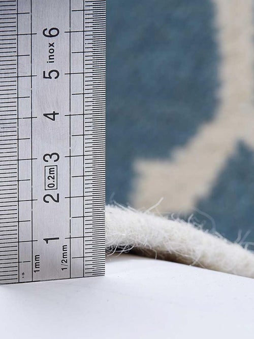 Tapis kilim fait main en laine motif scandinave - Kiabi