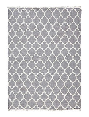 Tapis kilim fait main en laine motif scandinave