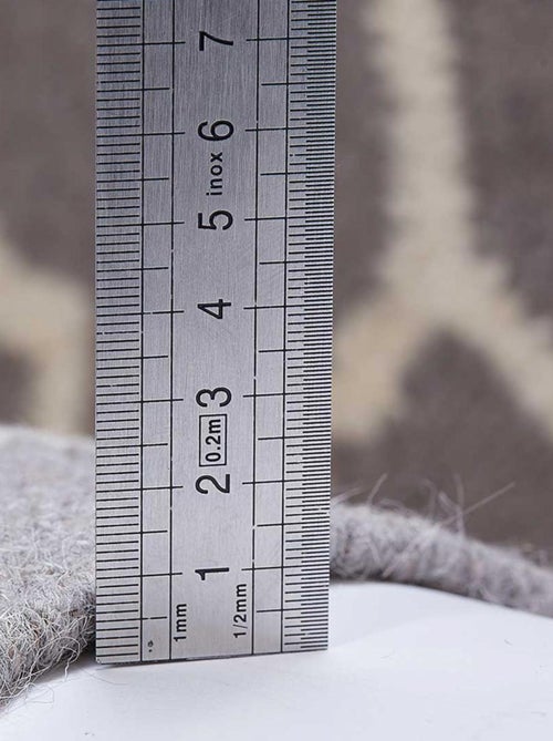 Tapis kilim fait main en laine motif scandinave - Kiabi