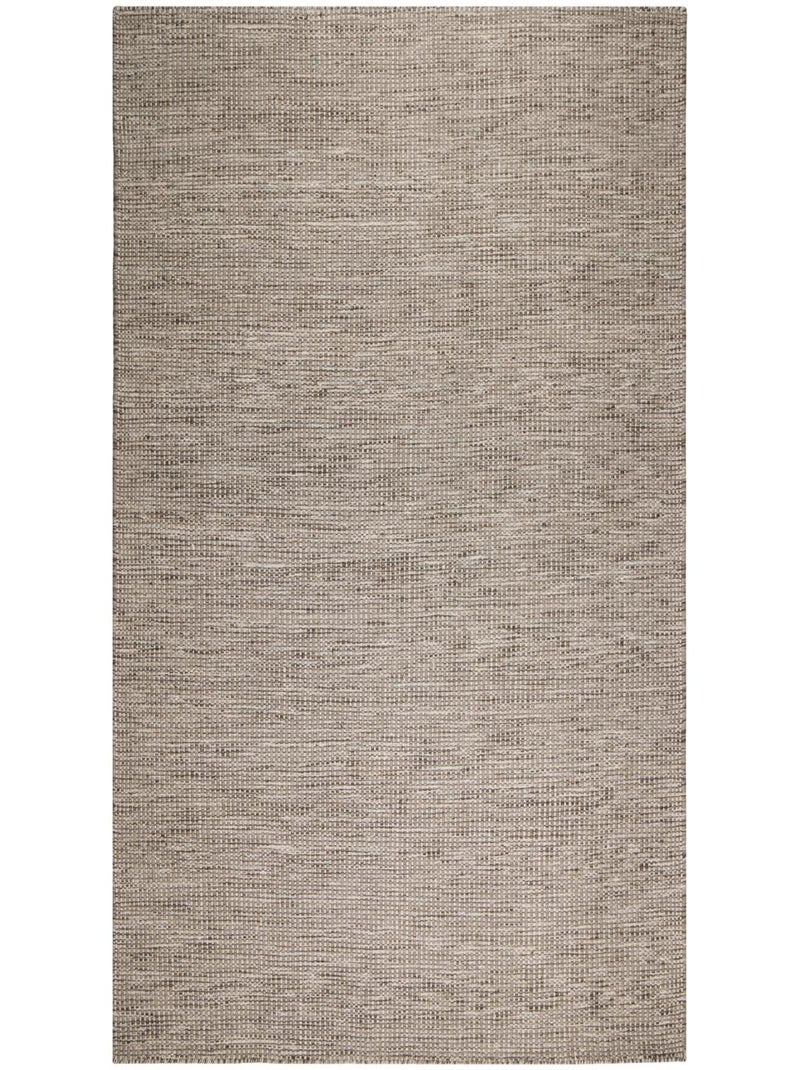 Tapis kilim fait main en laine motif uni LOOK 408 Gris - Kiabi