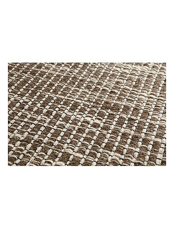 Tapis kilim fait main en laine motif uni LOOK 408