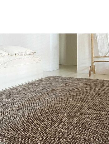 Tapis kilim fait main en laine motif uni LOOK 408