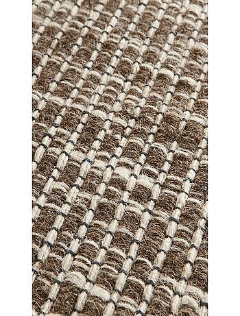 Tapis kilim fait main en laine motif uni LOOK 408