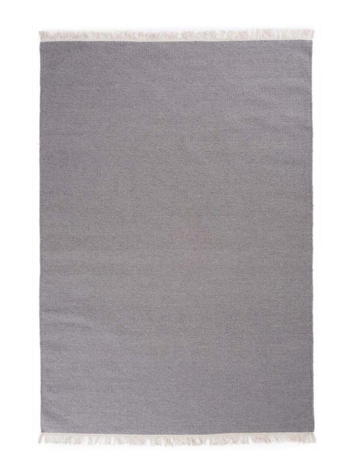 Tapis kilim fait main en laine motif uni LYN12 BAYA IBAY - Kiabi