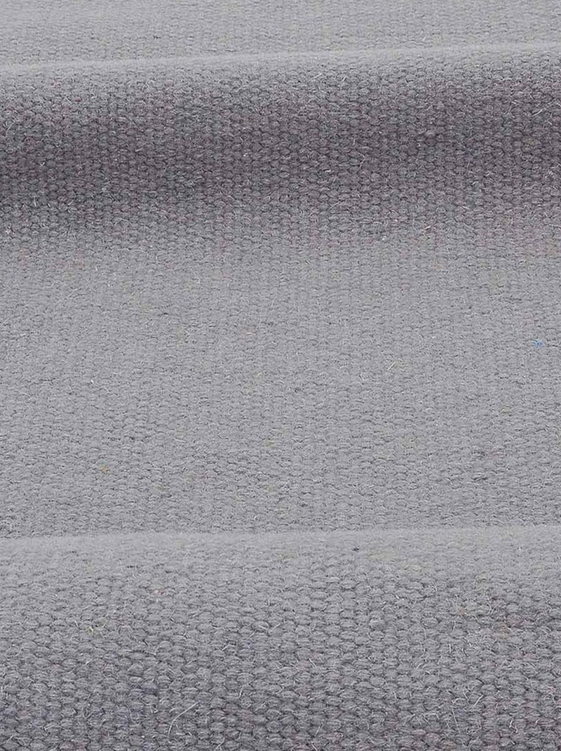 Tapis kilim fait main en laine motif uni LYN12 BAYA IBAY Gris - Kiabi