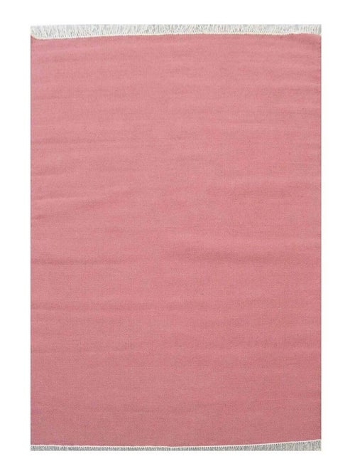 Tapis kilim fait main en laine motif uni LYN12 BAYA IBAY - Kiabi