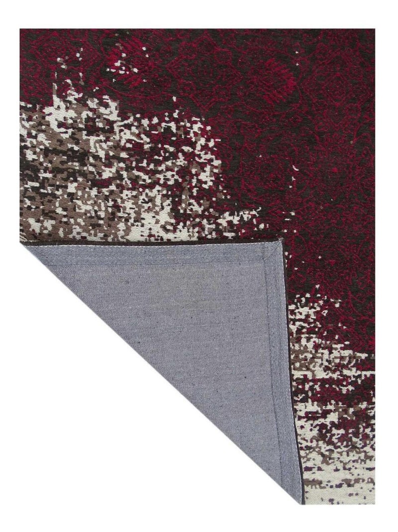 Tapis kilim fait main motif géométrique AURATA Rose - Kiabi