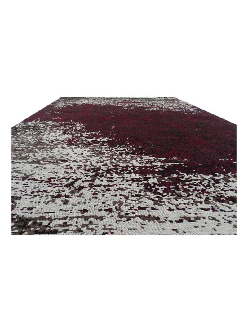 Tapis kilim fait main motif géométrique AURATA Rose - Kiabi