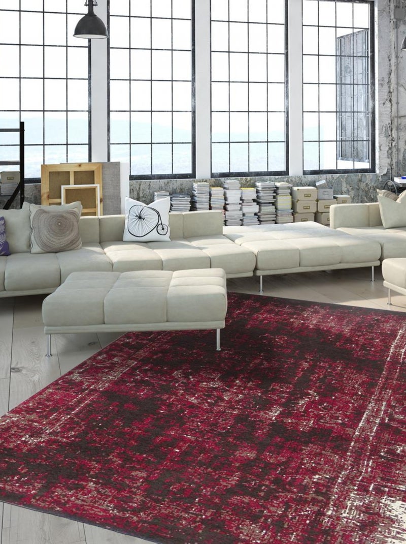 Tapis kilim fait main SILANA Rose - Kiabi