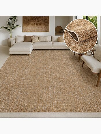 Tapis kilim faux uni, tissage authentique, design épuré, ducca