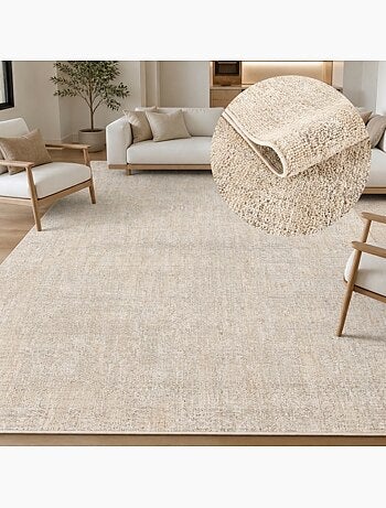 Tapis kilim faux uni, tissage authentique, design épuré, ducca