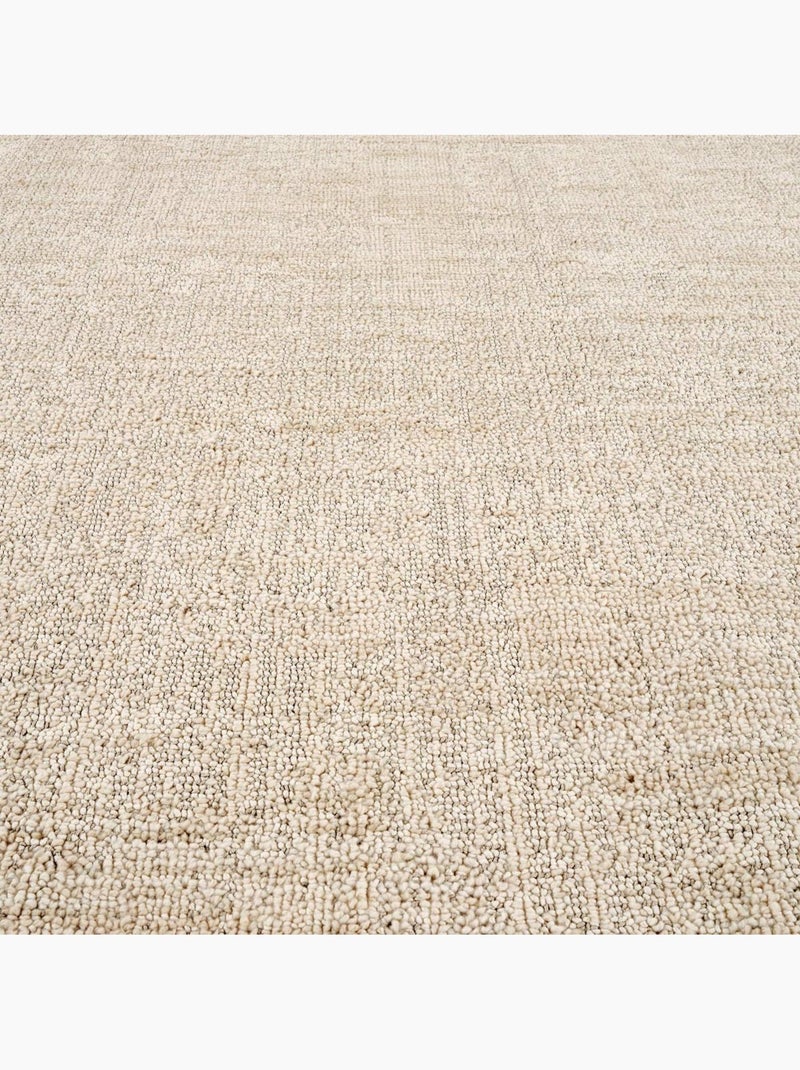 Tapis kilim faux uni, tissage authentique, design épuré, ducca Ecru - Kiabi