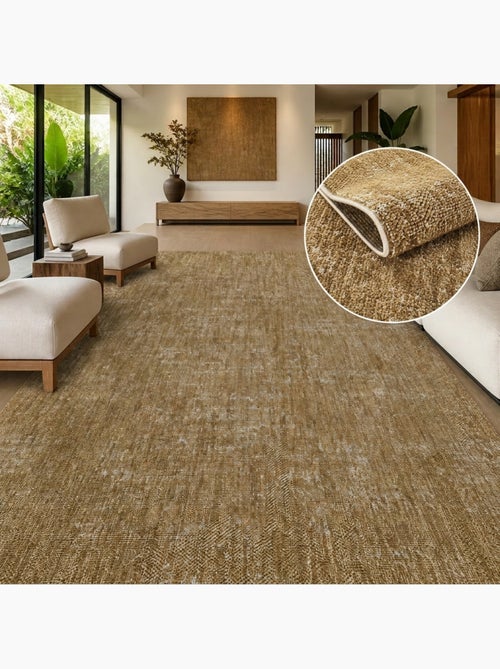 Tapis kilim faux uni, tissage authentique, design épuré, ducca - Kiabi