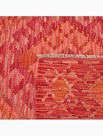 Tapis kilim géométrique, tissé plat en laine, kilim 77