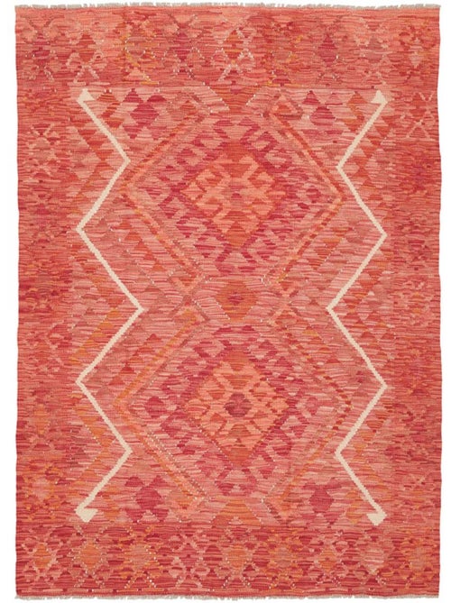Tapis kilim géométrique, tissé plat en laine, kilim 77 - Kiabi Tapis kilim géométrique, tissé plat en laine, kilim 77 - Kiabi