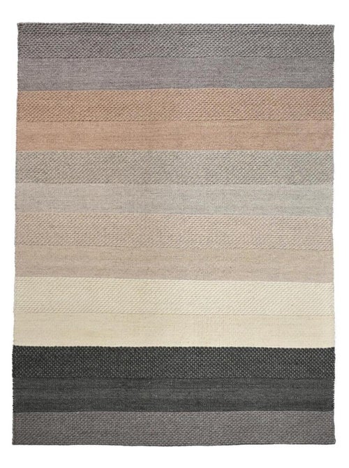 Tapis kilim GRATA, fait à la main en laine motif géométrique - Kiabi