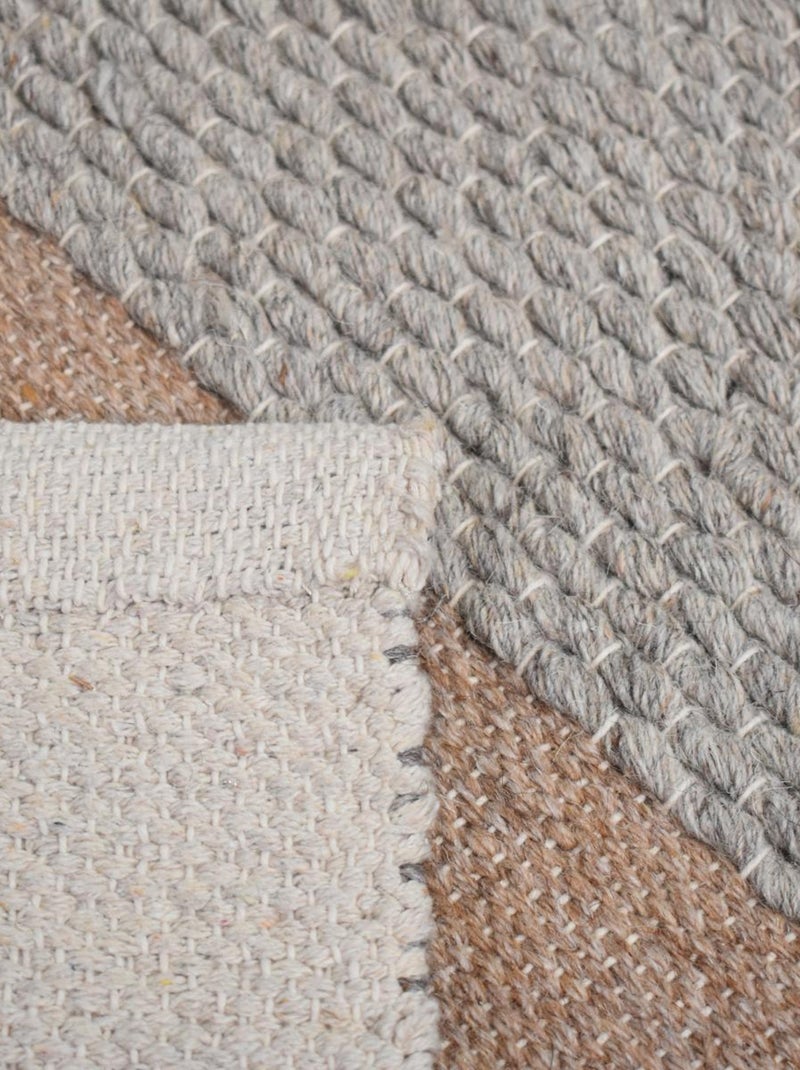 Tapis kilim GRATA, fait à la main en laine motif géométrique Multicolore - Kiabi