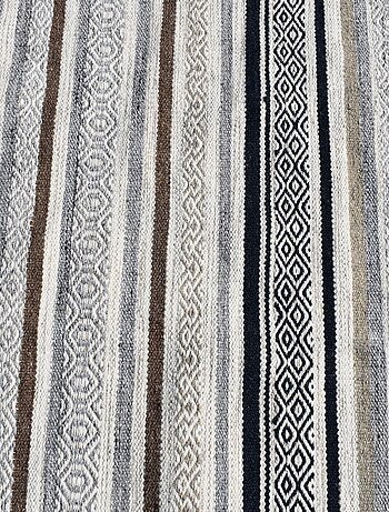 Tapis kilim LALAO, fait à la main en laine motif géométrique