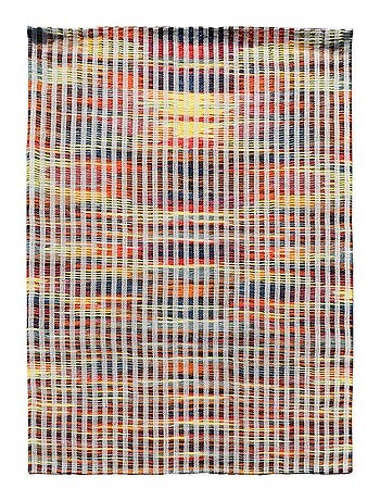 Tapis kilim LINIR, fait à la main en laine motif géométrique